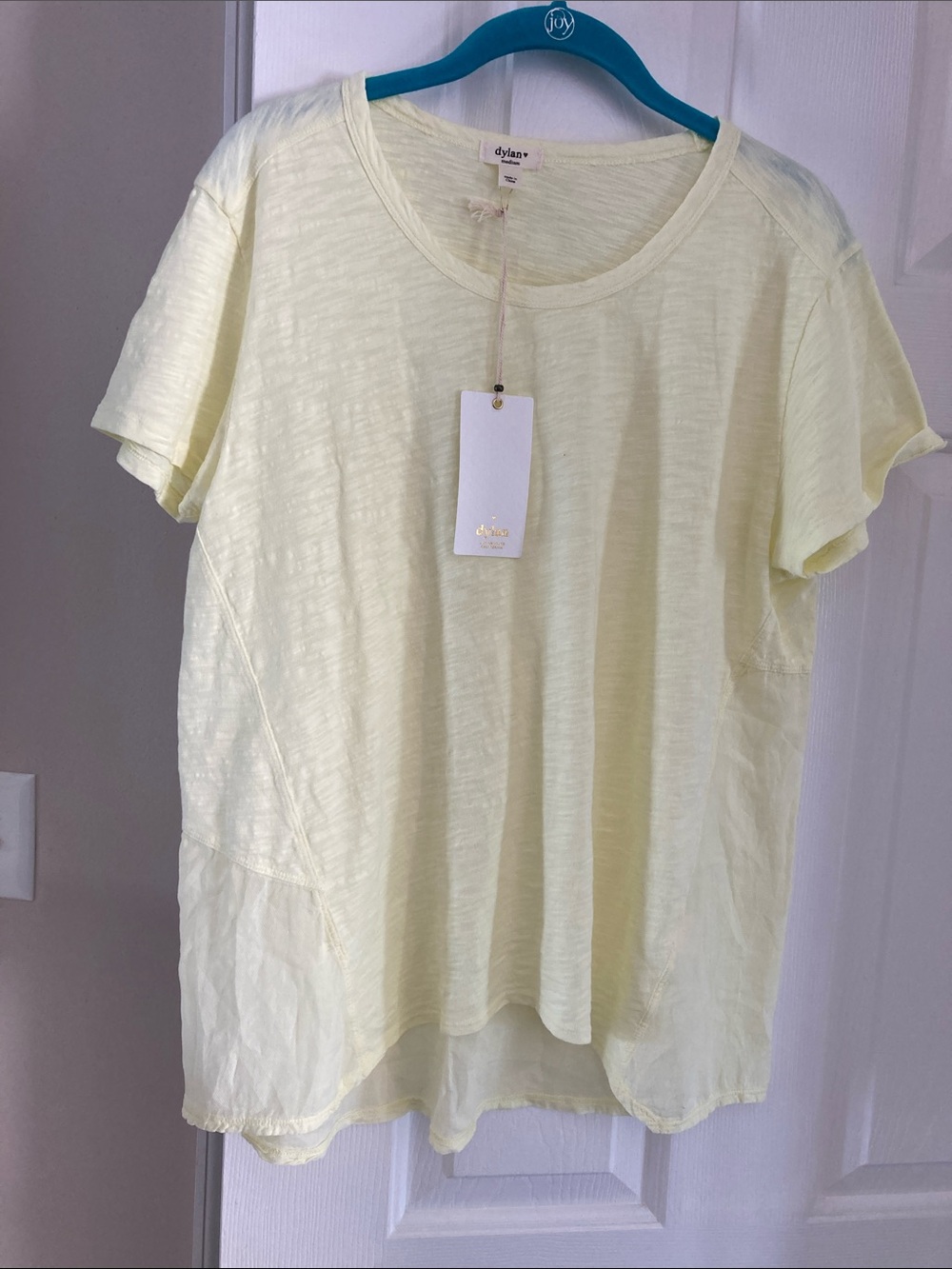 dylan Pale Yellow/Lemon Short Sleeve Tee